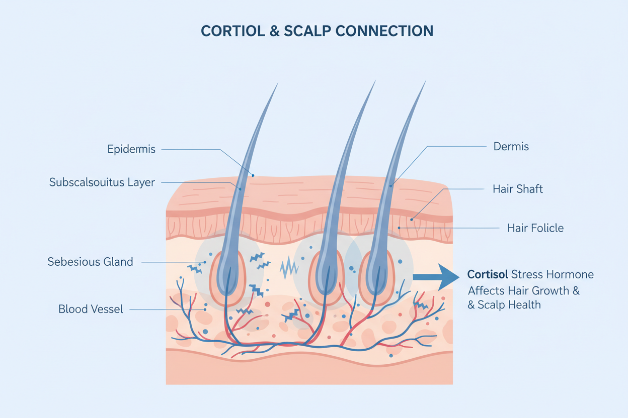 Kortisol, hva er det, og hvorfor er det relevant for hodebunns helse?