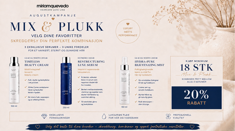 MIX og plukk - få 20% - min ant 18 stk totalt. Du velger fordeling.