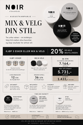 MIX & velg  XL deal på NOIR Voks.