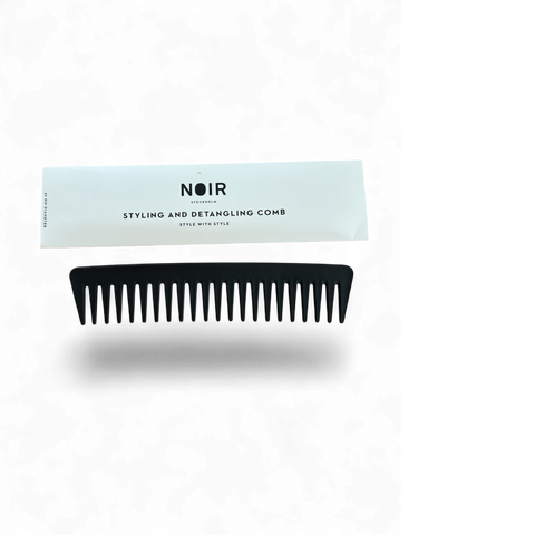 NOIR Stockholm Styling and Detangling Comb, Carbon, 32 mm